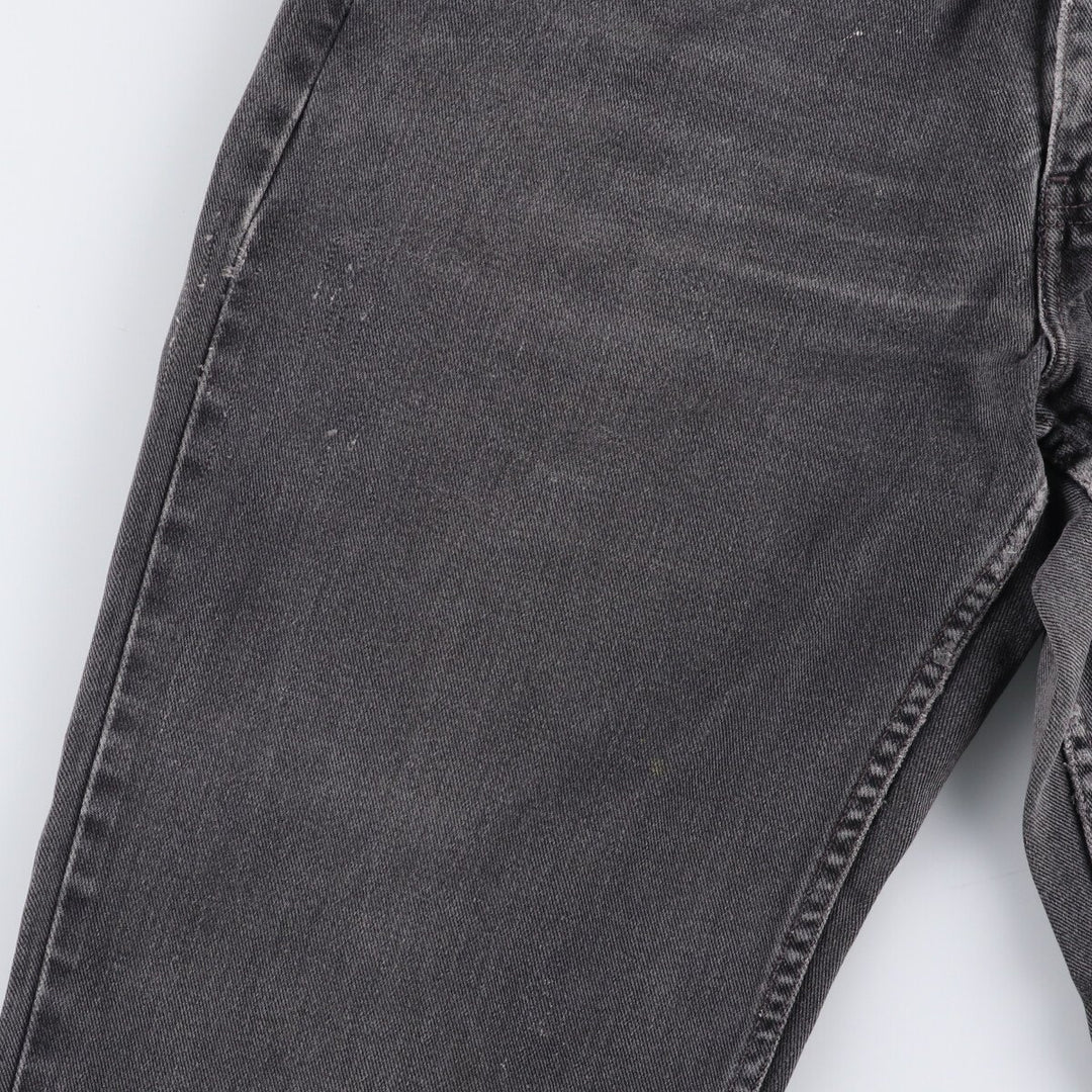 00'S Levi's 550 Relaxed Fit Black Denim Tapered Denim Pants Men's W33 cotton black type Vintage Second Hand
