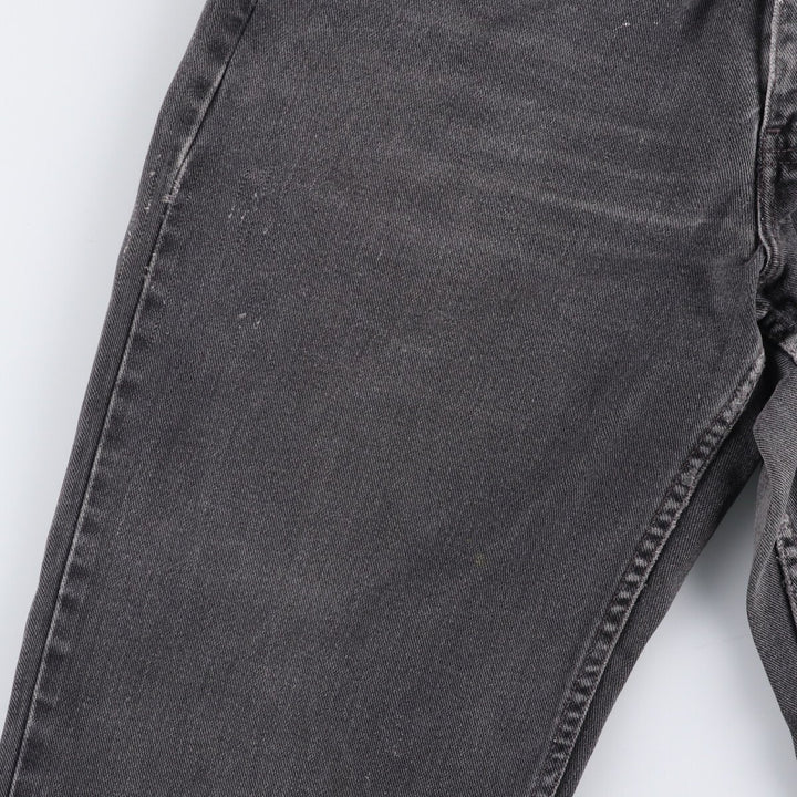 00'S Levi's 550 Relaxed Fit Black Denim Tapered Denim Pants Men's W33 cotton black type Vintage Second Hand