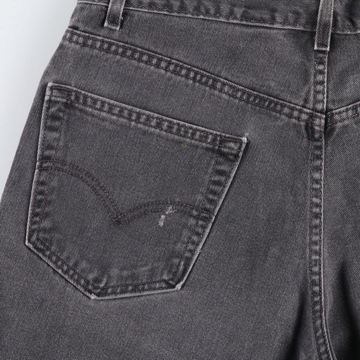 00'S Levi's 550 Relaxed Fit Black Denim Tapered Denim Pants Men's W33 cotton black type Vintage Second Hand