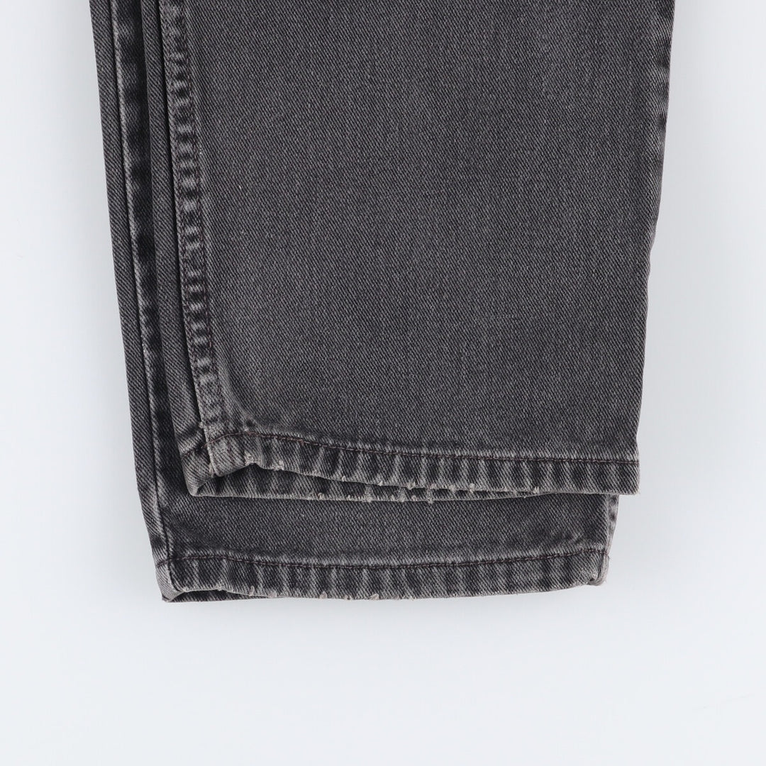 00'S Levi's 550 Relaxed Fit Black Denim Tapered Denim Pants Men's W33 cotton black type Vintage Second Hand