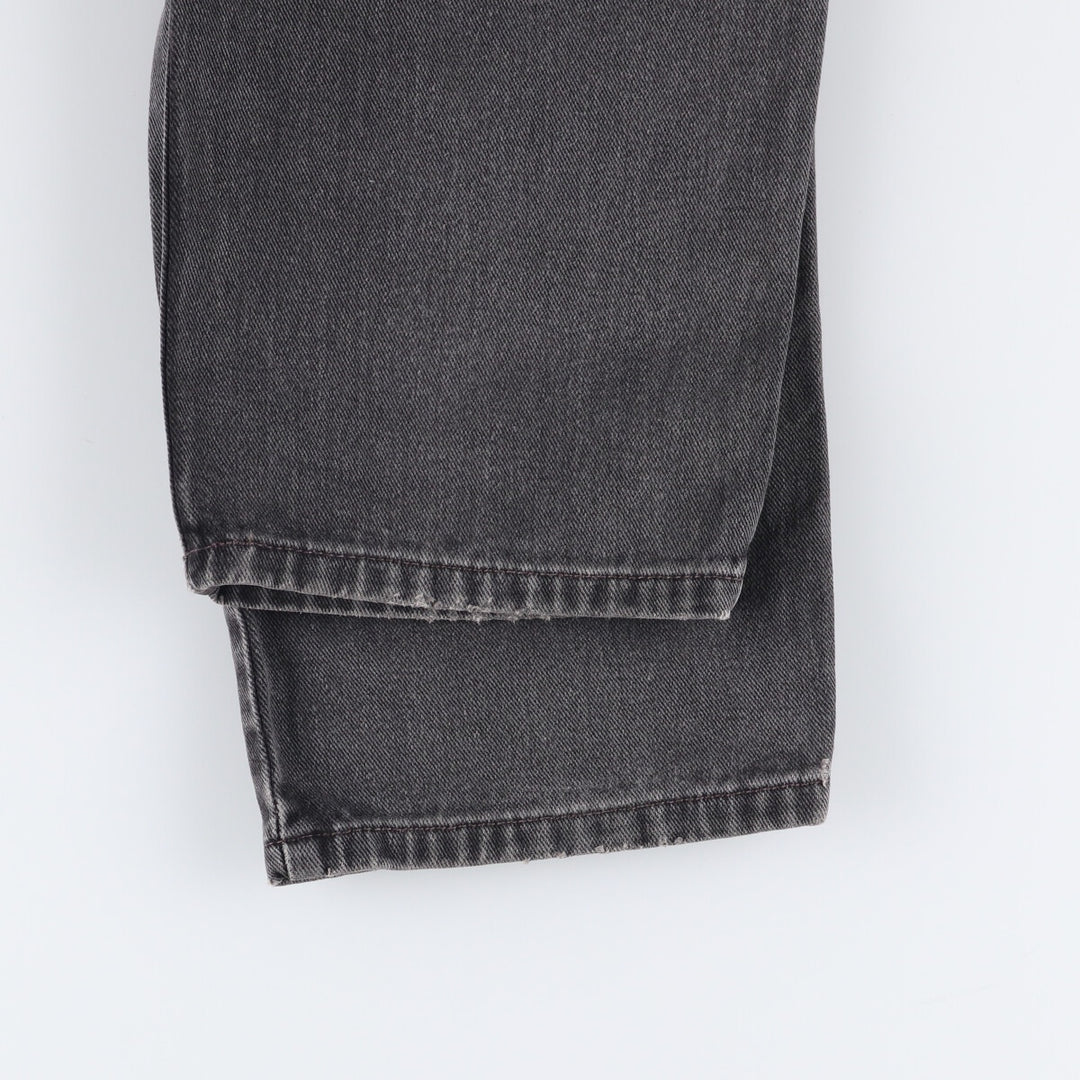 00'S Levi's 550 Relaxed Fit Black Denim Tapered Denim Pants Men's W33 cotton black type Vintage Second Hand