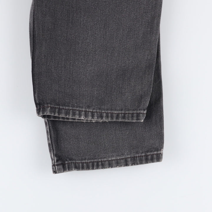 00'S Levi's 550 Relaxed Fit Black Denim Tapered Denim Pants Men's W33 cotton black type Vintage Second Hand
