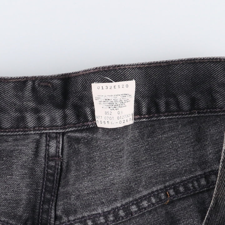 2000'S Levi's 550 Relaxed Fit Tapered Denim Pants, Black, Men's, Size W30 cotton black type Vintage Second Hand