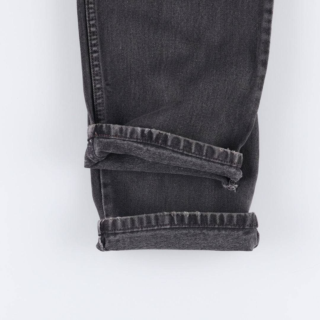 2000'S Levi's 550 Relaxed Fit Tapered Denim Pants, Black, Men's, Size W30 cotton black type Vintage Second Hand