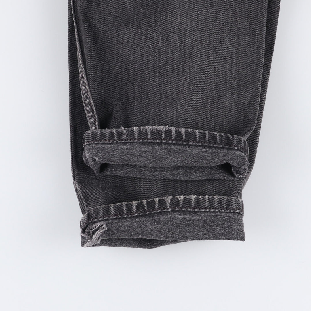 2000'S Levi's 550 Relaxed Fit Tapered Denim Pants, Black, Men's, Size W30 cotton black type Vintage Second Hand