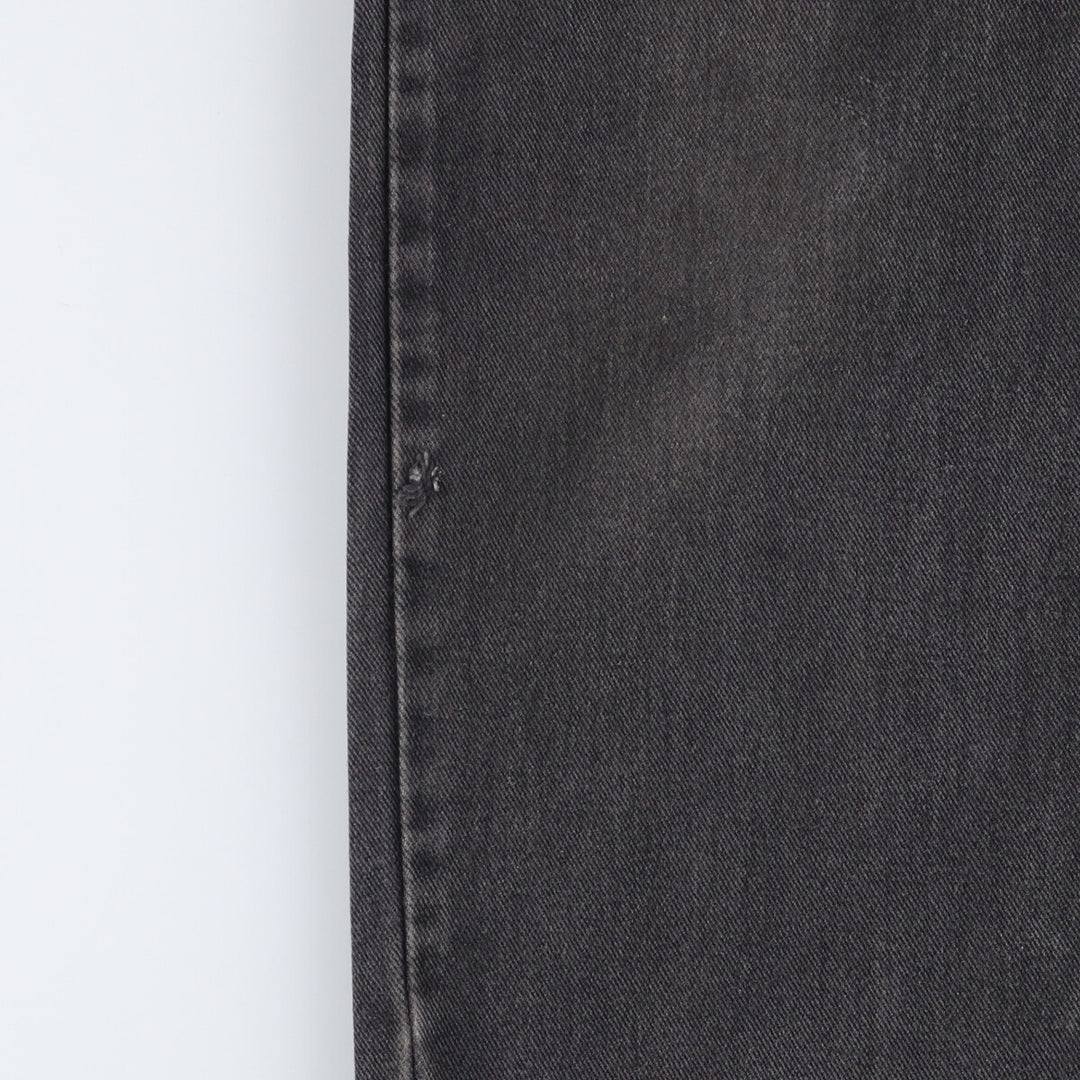 90s-00'S Levi's 550 Relaxed Fit Tapered Leg Coupe Relax Black Denim Tapered Denim Pants Made in Canada cotton black type Vintage Second Hand