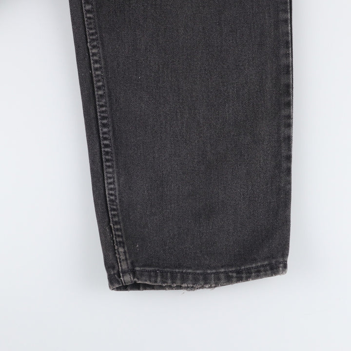 90s-00'S Levi's 550 Relaxed Fit Tapered Leg Coupe Relax Black Denim Tapered Denim Pants Made in Canada cotton black type Vintage Second Hand