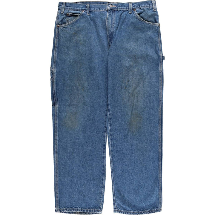 Dickies denim painter pants for men, equivalent to W39 cotton blue type Vintage Second Hand