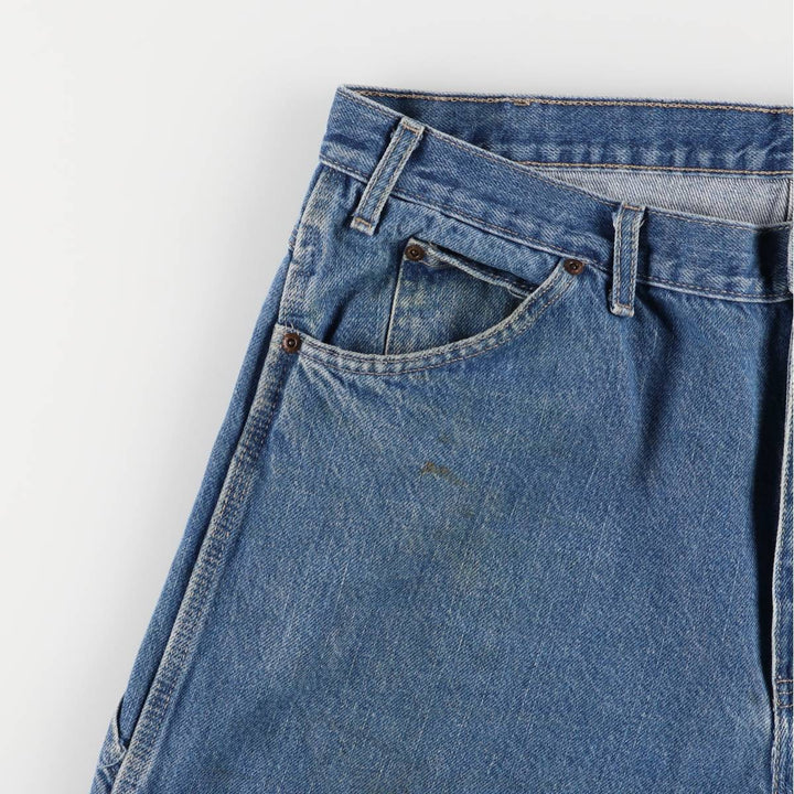 Dickies denim painter pants for men, equivalent to W39 cotton blue type Vintage Second Hand