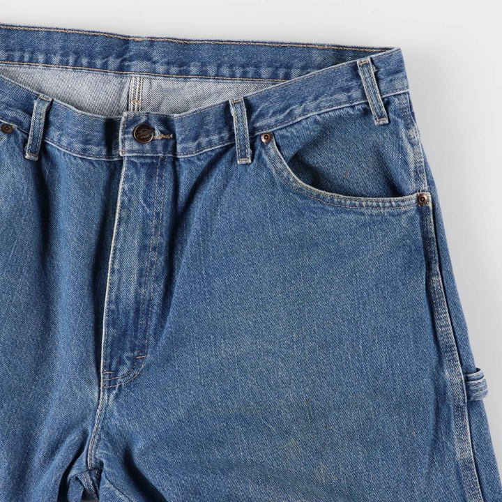 Dickies denim painter pants for men, equivalent to W39 cotton blue type Vintage Second Hand