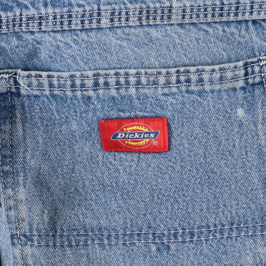 Dickies denim painter pants for men, equivalent to W33 cotton blue type Vintage Second Hand