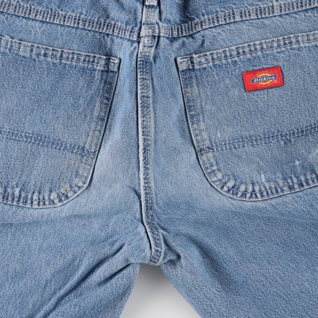 Dickies denim painter pants for men, equivalent to W33 cotton blue type Vintage Second Hand