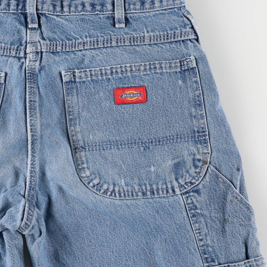 Dickies denim painter pants for men, equivalent to W33 cotton blue type Vintage Second Hand