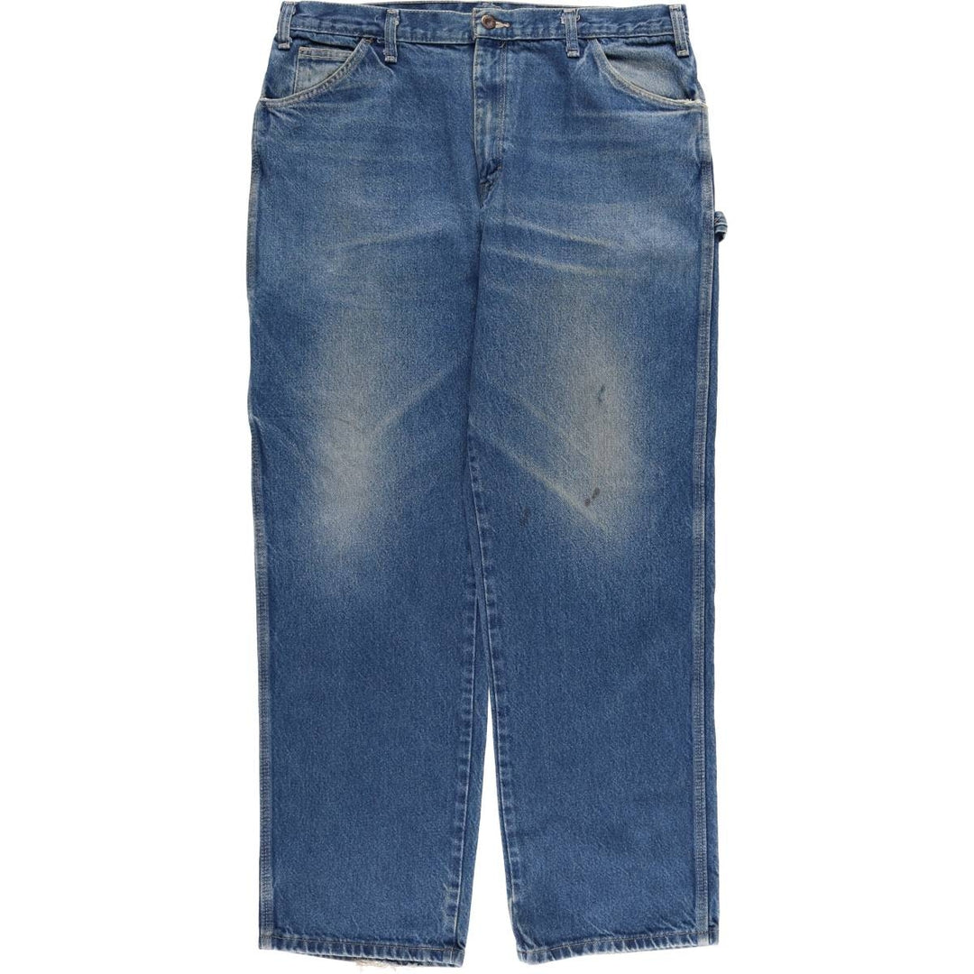 Dickies denim painter pants for men, equivalent to W37 cotton blue type Vintage Second Hand