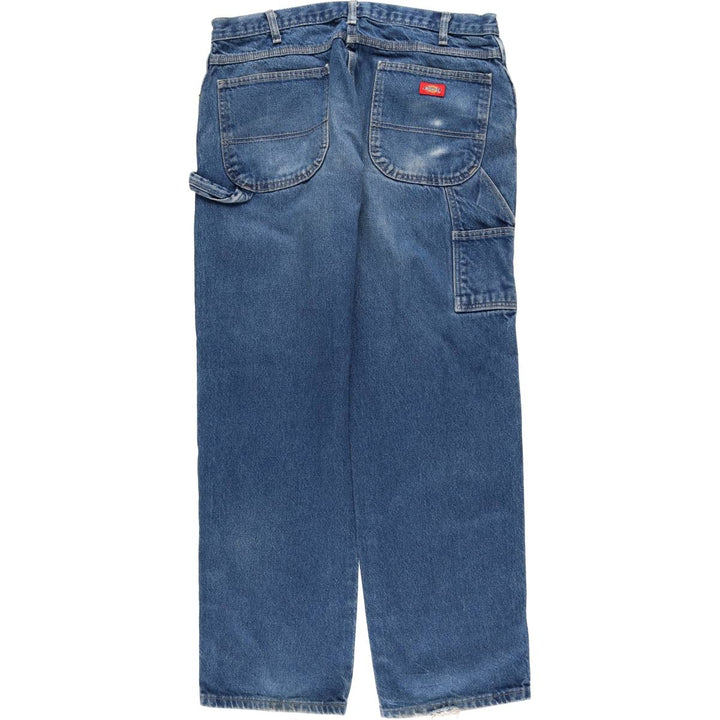 Dickies denim painter pants for men, equivalent to W37 cotton blue type Vintage Second Hand