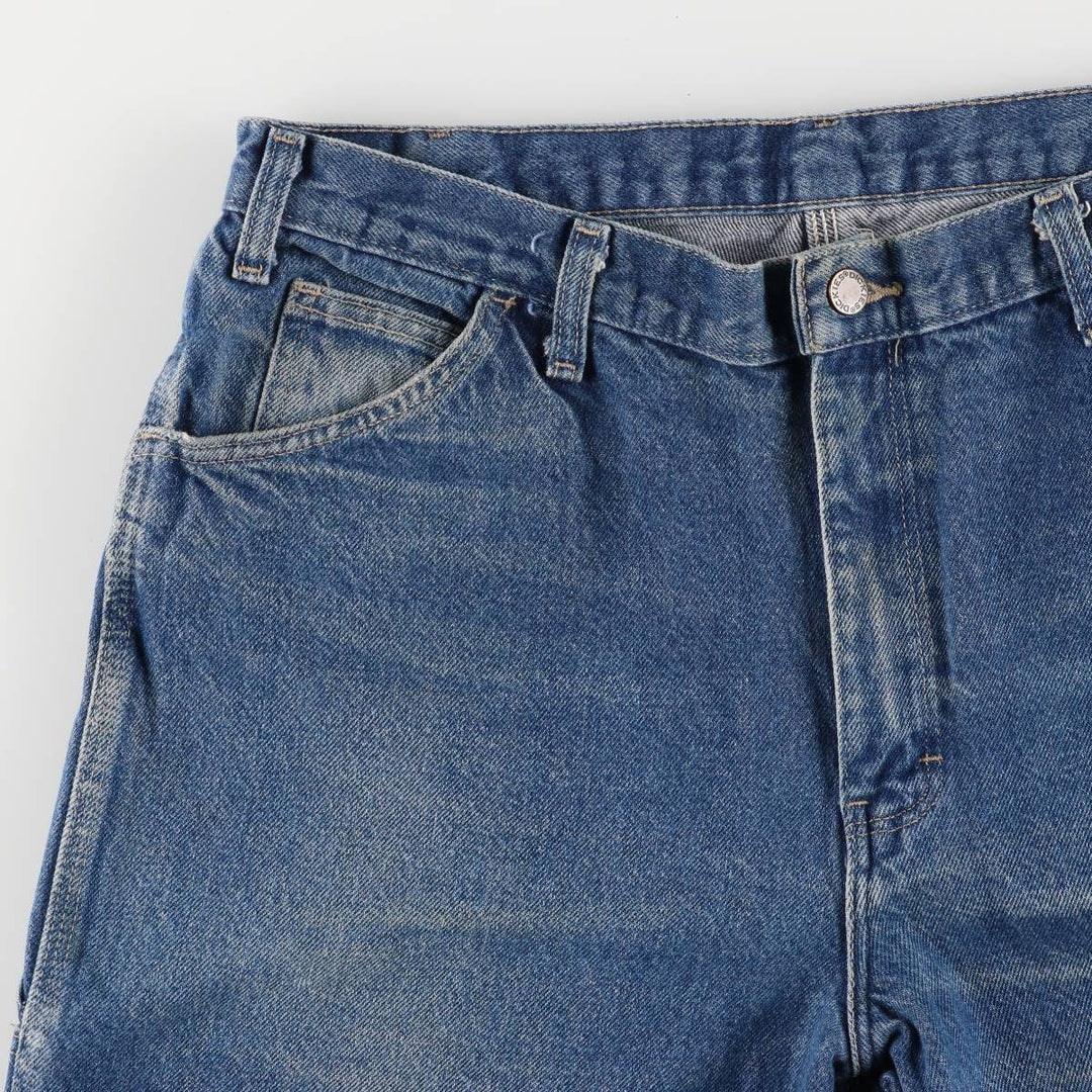 Dickies denim painter pants for men, equivalent to W37 cotton blue type Vintage Second Hand