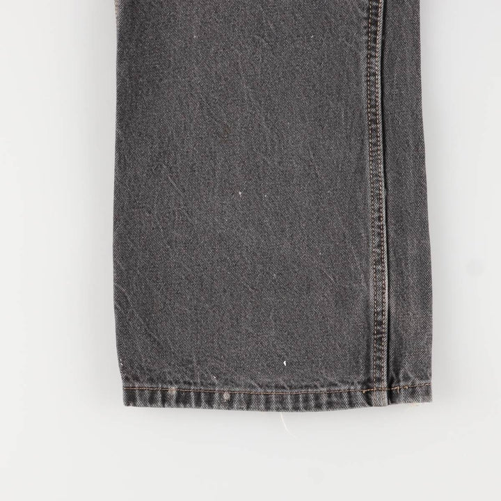 Faded Glory Men's Black Denim Painter Pants, Size W36 cotton black type Vintage Second Hand