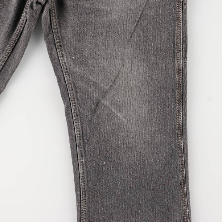 Faded Glory Men's Black Denim Painter Pants, Size W36 cotton black type Vintage Second Hand