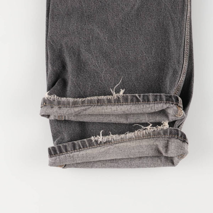 Faded Glory Men's Black Denim Painter Pants, Size W36 cotton black type Vintage Second Hand