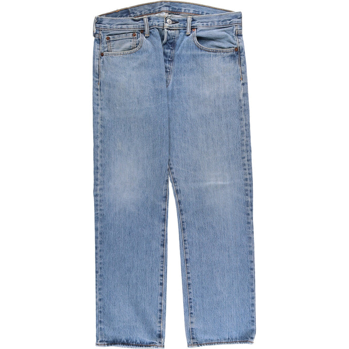 Levi's 501 straight denim pants for men, size W35 cotton Blue type light blue Vintage Second Hand