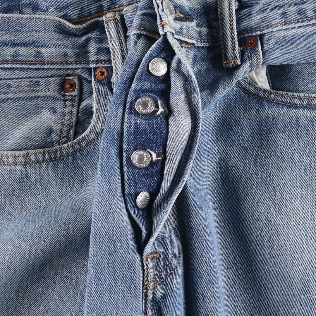 Levi's 501 straight denim pants for men, size W35 cotton Blue type light blue Vintage Second Hand