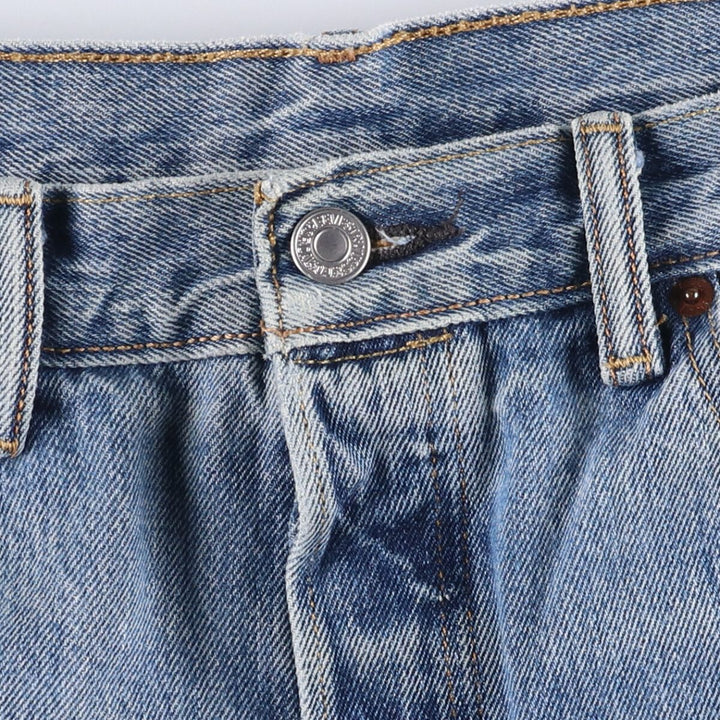 Levi's 501 straight denim pants for men, size W35 cotton Blue type light blue Vintage Second Hand