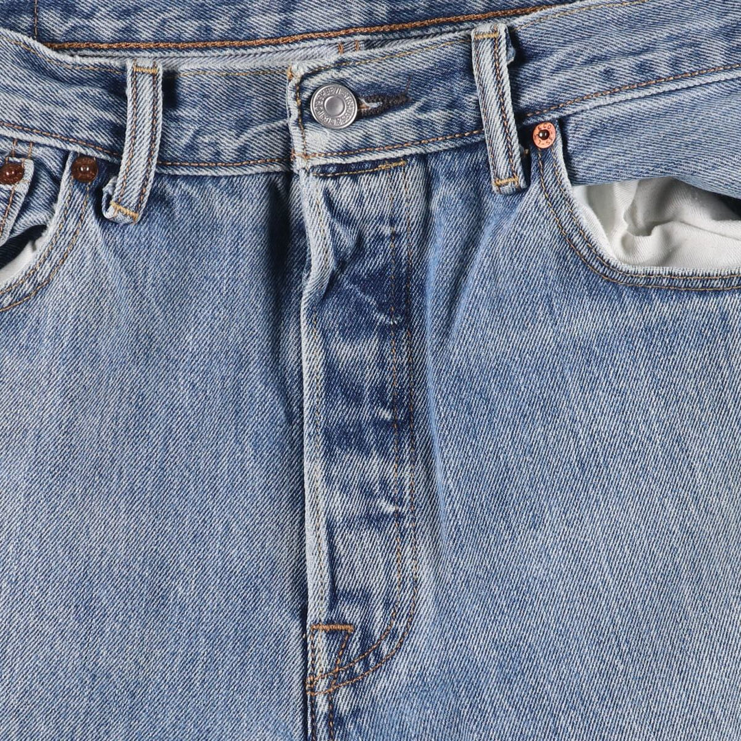 Levi's 501 straight denim pants for men, size W35 cotton Blue type light blue Vintage Second Hand