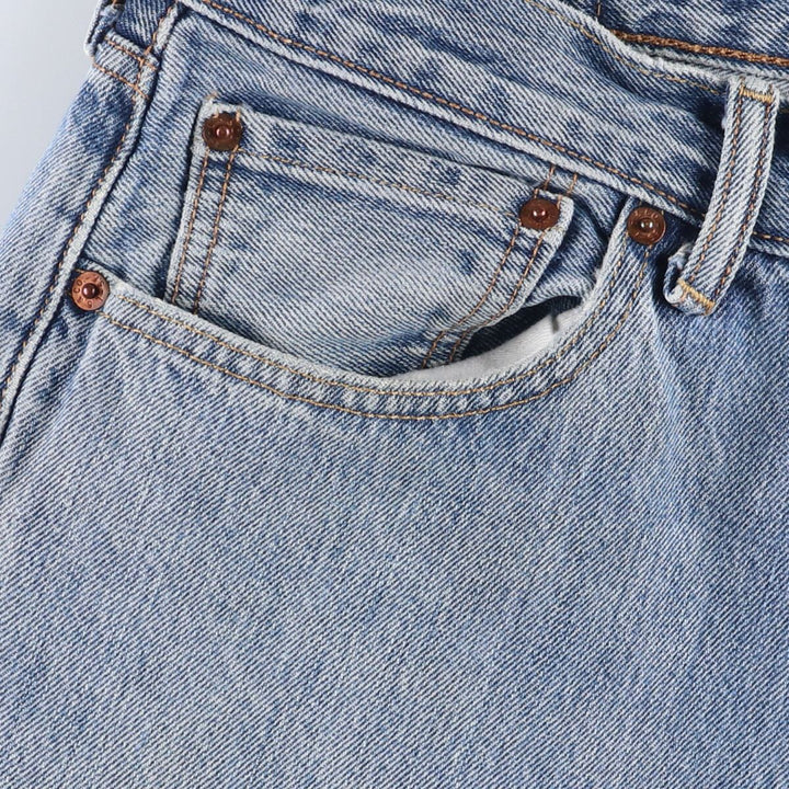 Levi's 501 straight denim pants for men, size W35 cotton Blue type light blue Vintage Second Hand