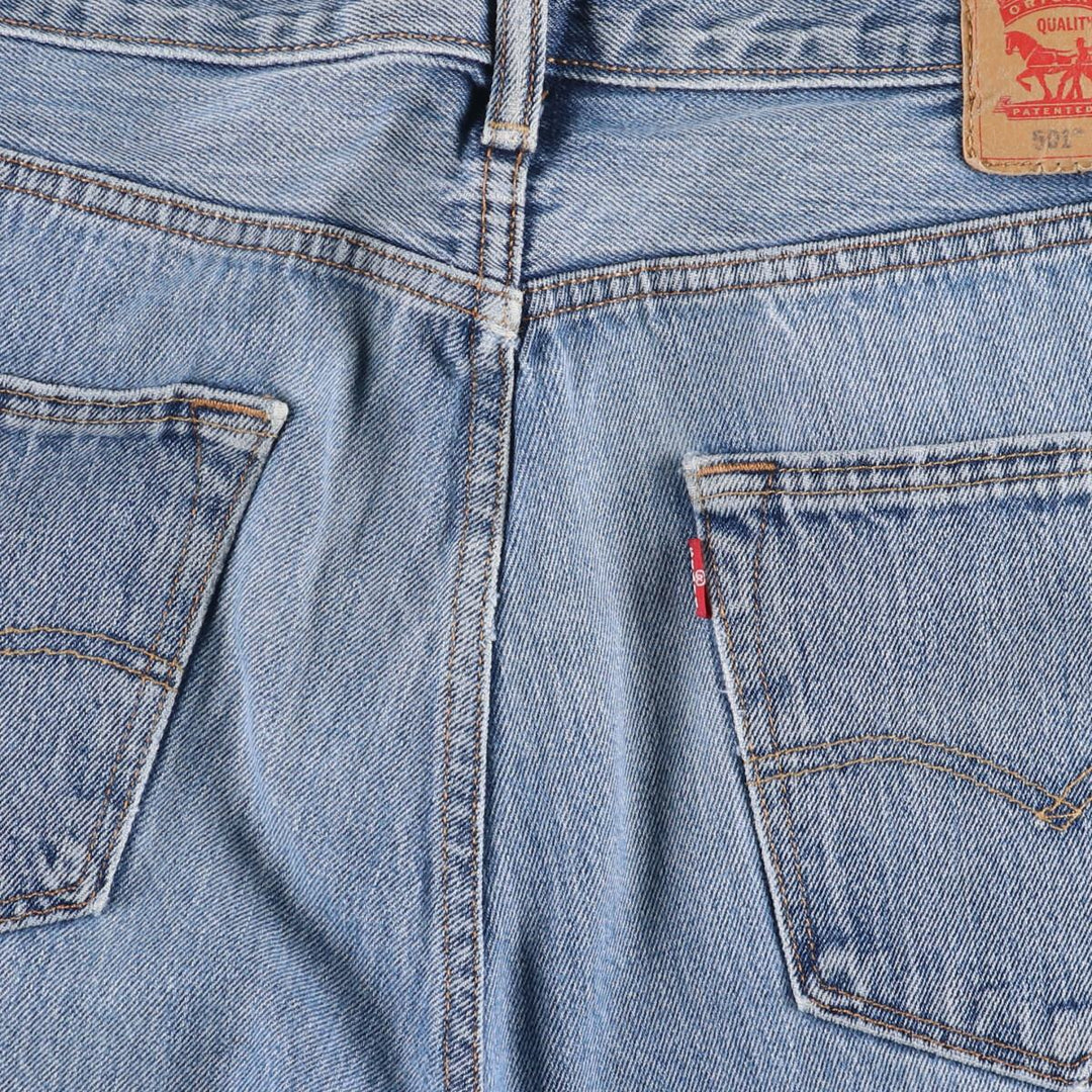 Levi's 501 straight denim pants for men, size W35 cotton Blue type light blue Vintage Second Hand