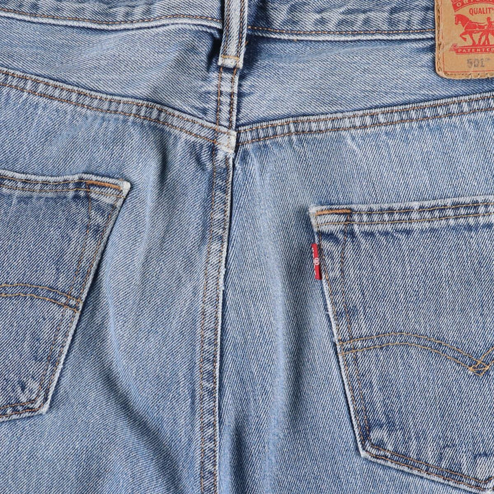 Levi's 501 straight denim pants for men, size W35 cotton Blue type light blue Vintage Second Hand
