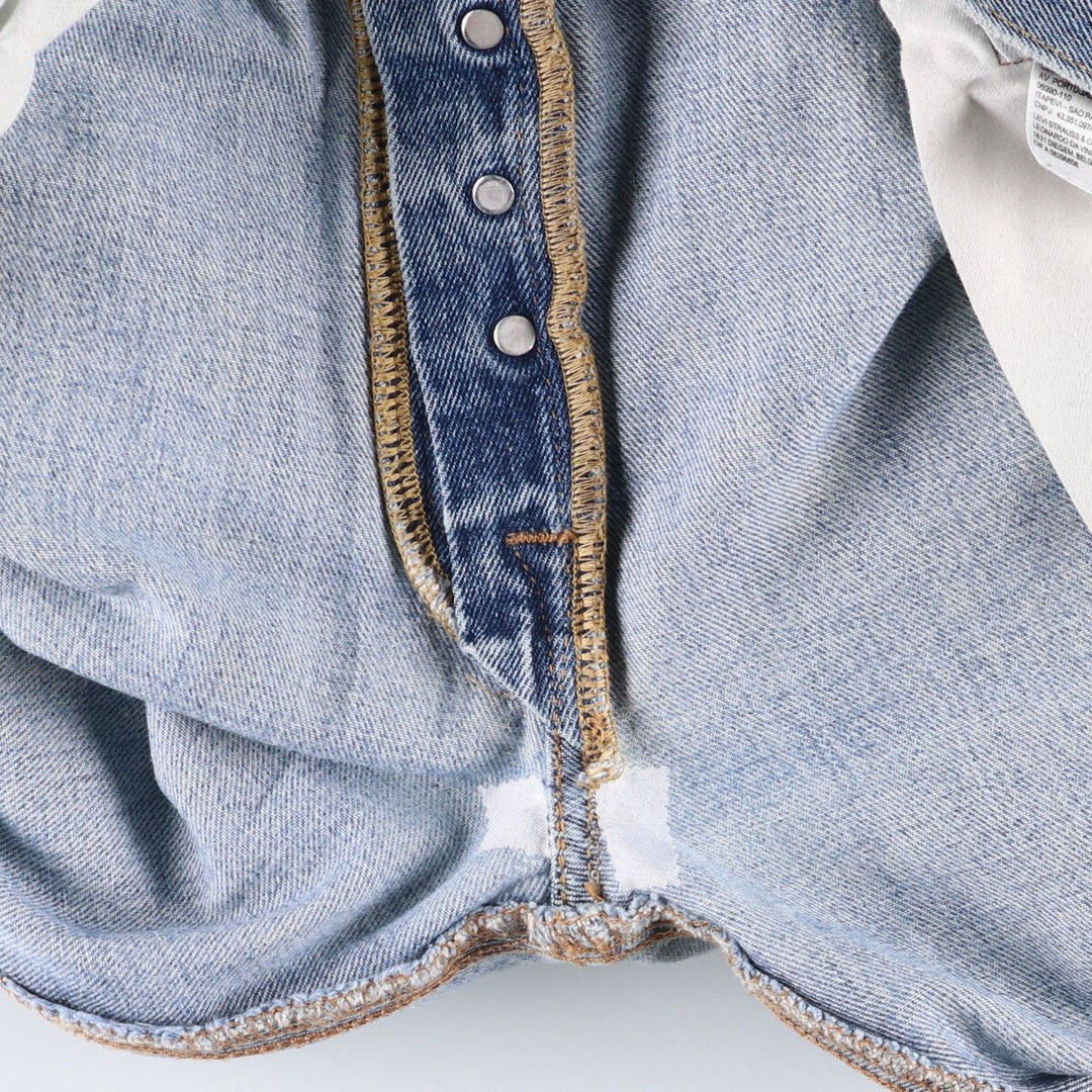 Levi's 501 straight denim pants for men, size W35 cotton Blue type light blue Vintage Second Hand