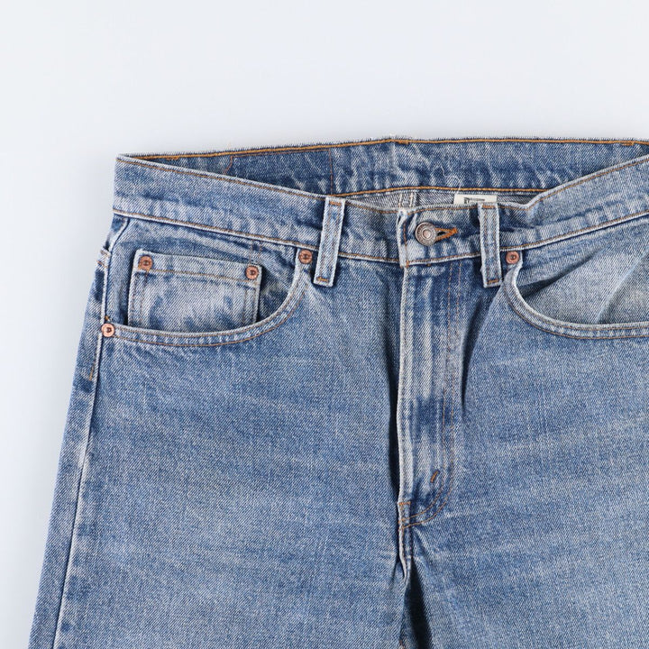 90'S Levi's 505-4891 Tapered Denim Pants, Made in USA, Men's, Size W32, Vintage cotton blue type Vintage Second Hand