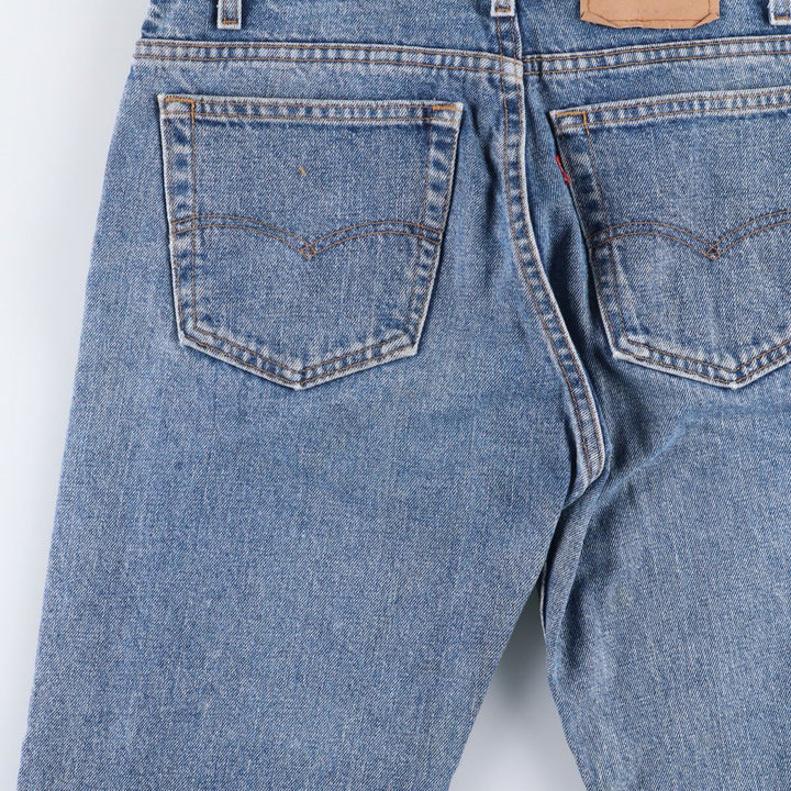 90'S Levi's 505-4891 Tapered Denim Pants, Made in USA, Men's, Size W32, Vintage cotton blue type Vintage Second Hand