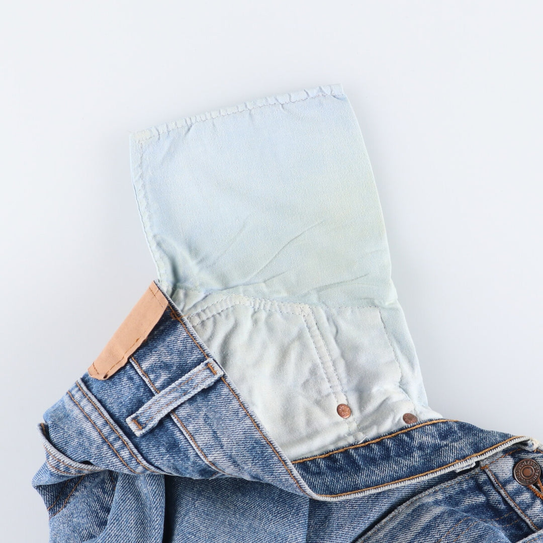 90'S Levi's 505-4891 Tapered Denim Pants, Made in USA, Men's, Size W32, Vintage cotton blue type Vintage Second Hand