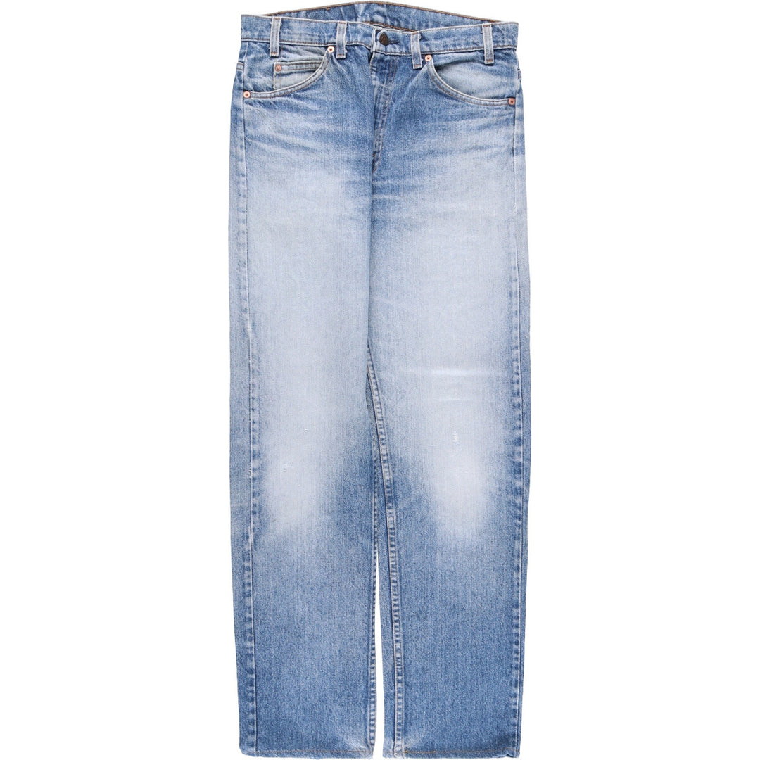 90'S Levi's 505-0213 Orange Tab Tapered Denim Pants, Made in USA, Men's, Size W32, Vintage cotton blue type Vintage Second Hand