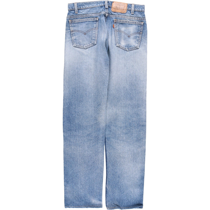 90'S Levi's 505-0213 Orange Tab Tapered Denim Pants, Made in USA, Men's, Size W32, Vintage cotton blue type Vintage Second Hand