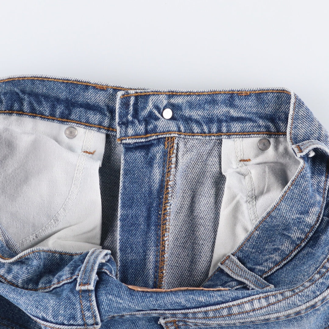 90'S Levi's 505-0213 Orange Tab Tapered Denim Pants, Made in USA, Men's, Size W32, Vintage cotton blue type Vintage Second Hand