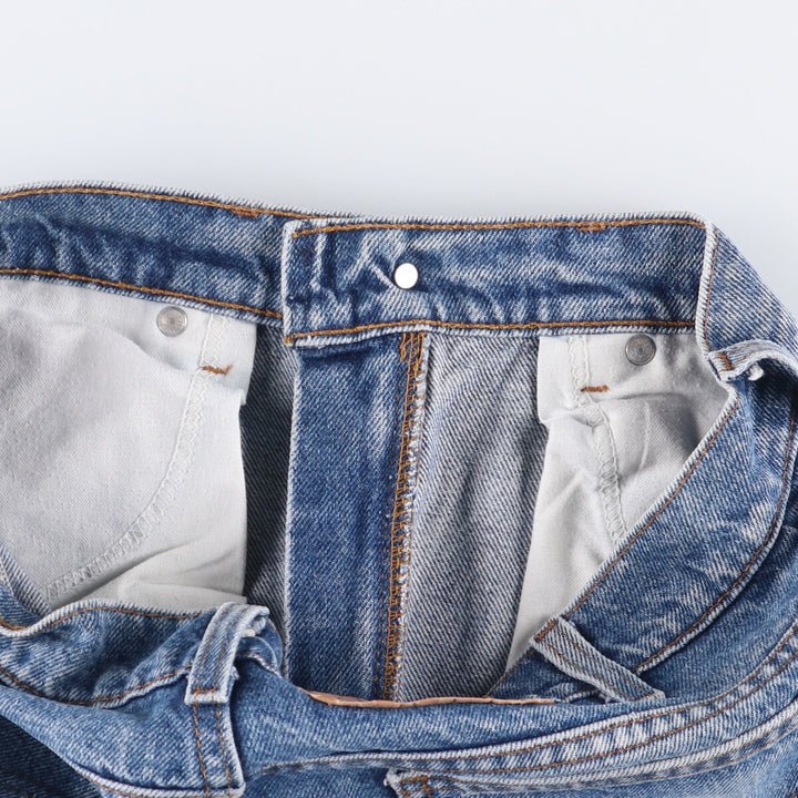90'S Levi's 505-0213 Orange Tab Tapered Denim Pants, Made in USA, Men's, Size W32, Vintage cotton blue type Vintage Second Hand