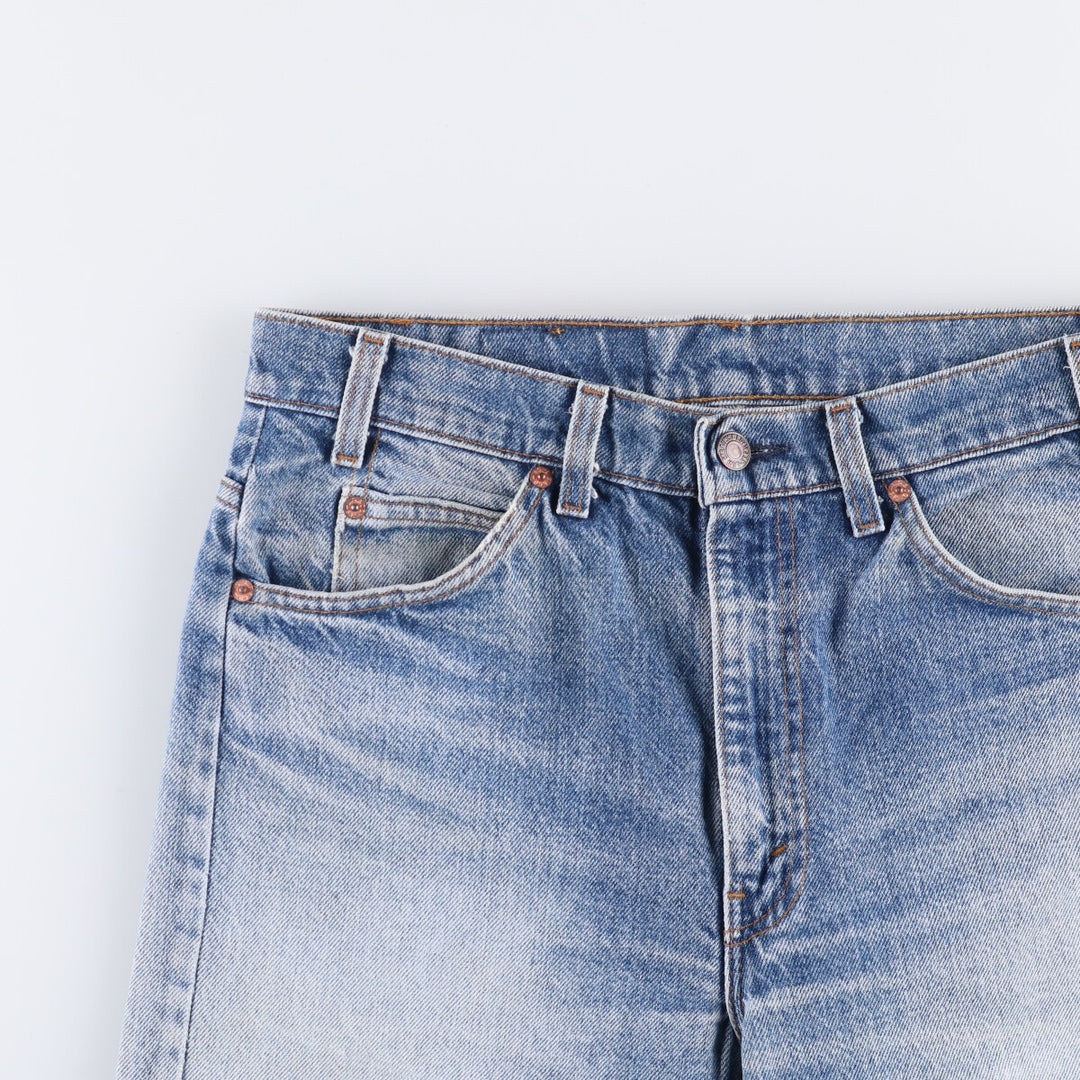 90'S Levi's 505-0213 Orange Tab Tapered Denim Pants, Made in USA, Men's, Size W32, Vintage cotton blue type Vintage Second Hand