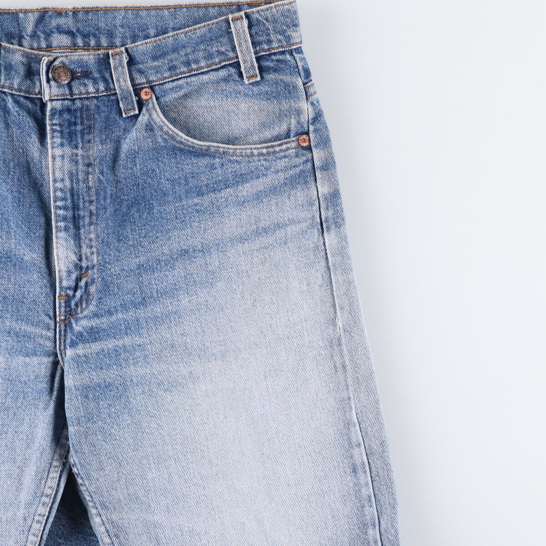 90'S Levi's 505-0213 Orange Tab Tapered Denim Pants, Made in USA, Men's, Size W32, Vintage cotton blue type Vintage Second Hand
