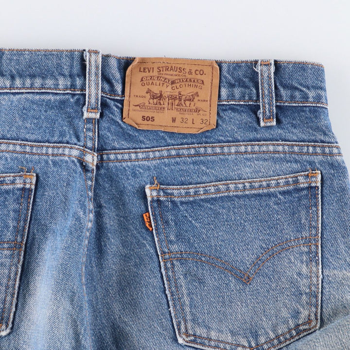 90'S Levi's 505 Orange Tab Tapered Denim Pants Men's W33 Vintage cotton blue type Vintage Second Hand
