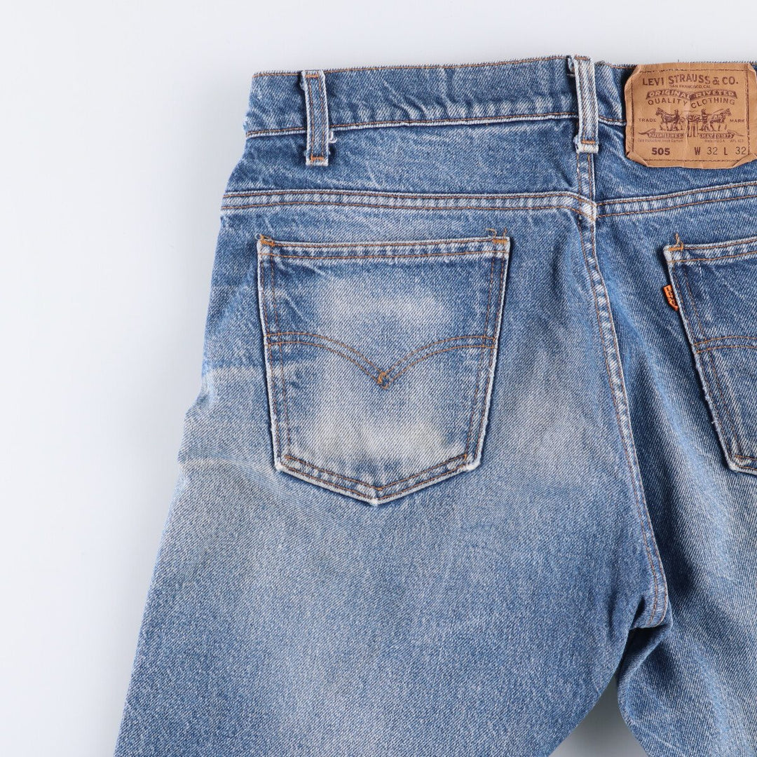 90'S Levi's 505 Orange Tab Tapered Denim Pants Men's W33 Vintage cotton blue type Vintage Second Hand