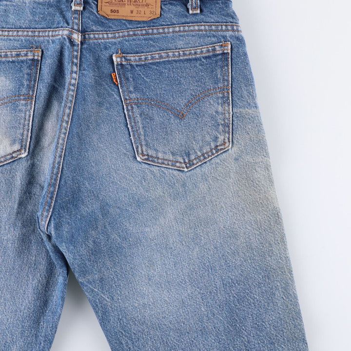 90'S Levi's 505 Orange Tab Tapered Denim Pants Men's W33 Vintage cotton blue type Vintage Second Hand
