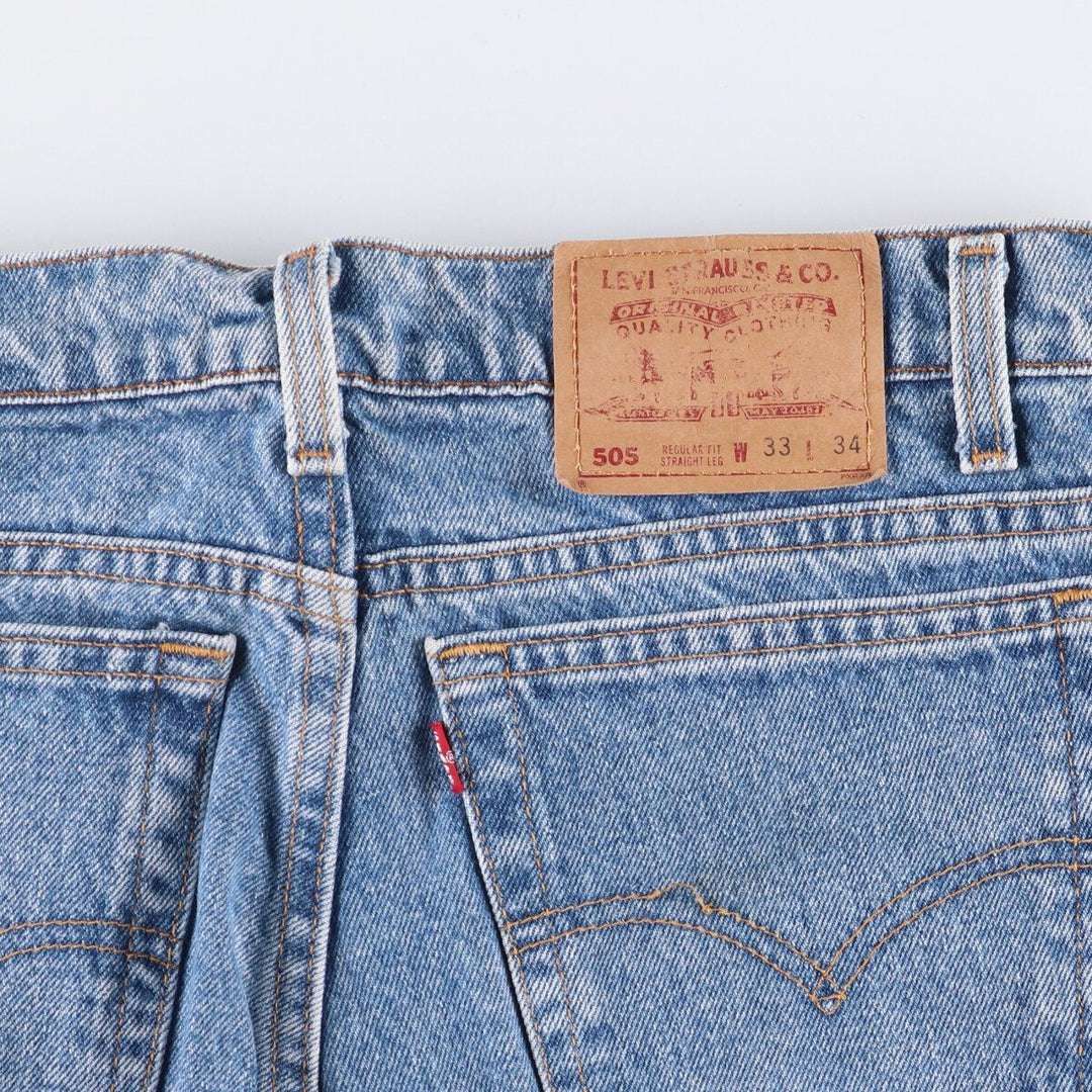 90'S Levi's 505-4891 Tapered Denim Pants, Men's, Size W32, Vintage cotton blue type Vintage Second Hand