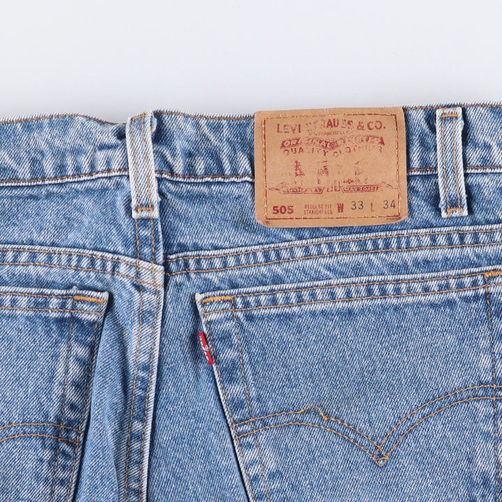 90'S Levi's 505-4891 Tapered Denim Pants, Men's, Size W32, Vintage cotton blue type Vintage Second Hand