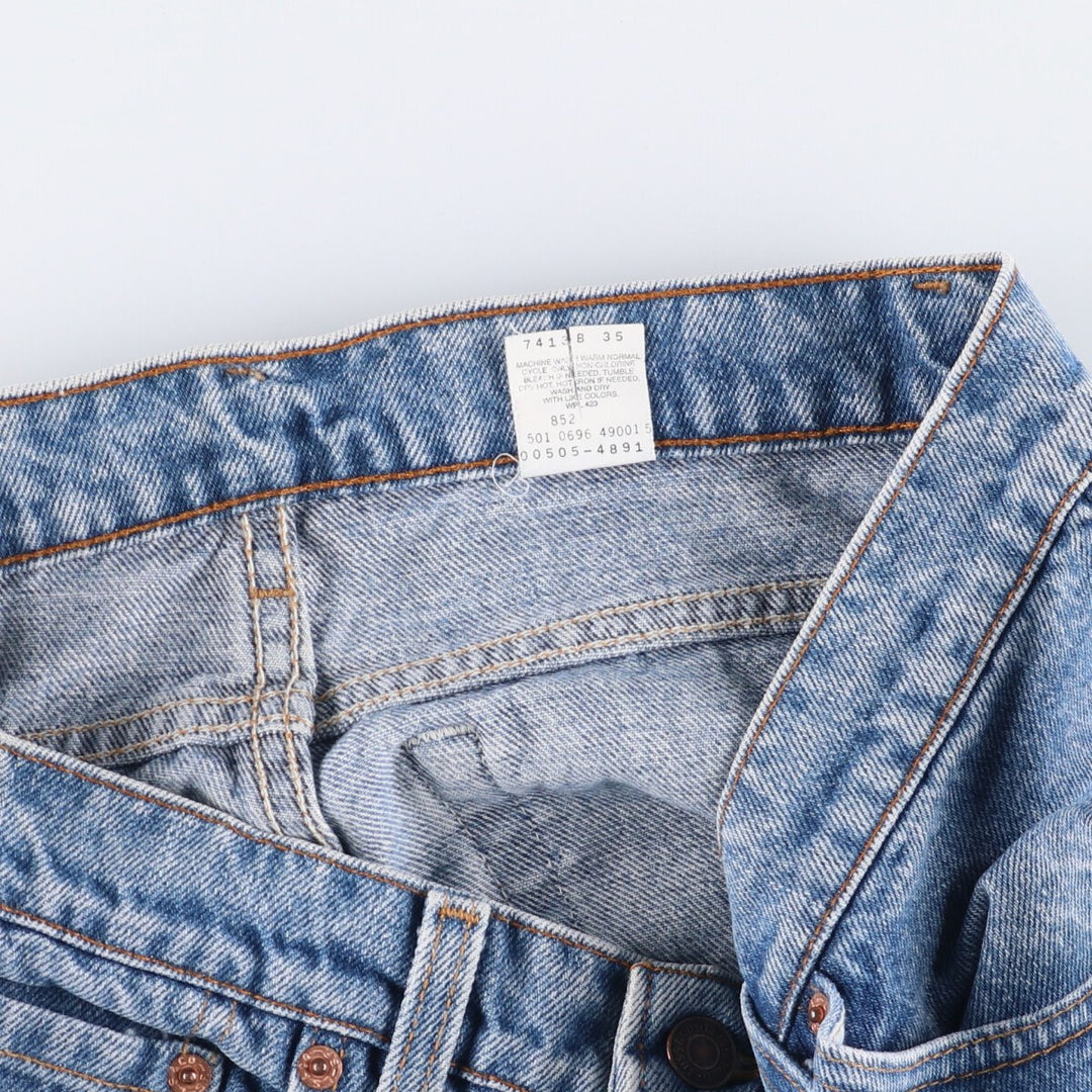 90'S Levi's 505-4891 Tapered Denim Pants, Men's, Size W32, Vintage cotton blue type Vintage Second Hand