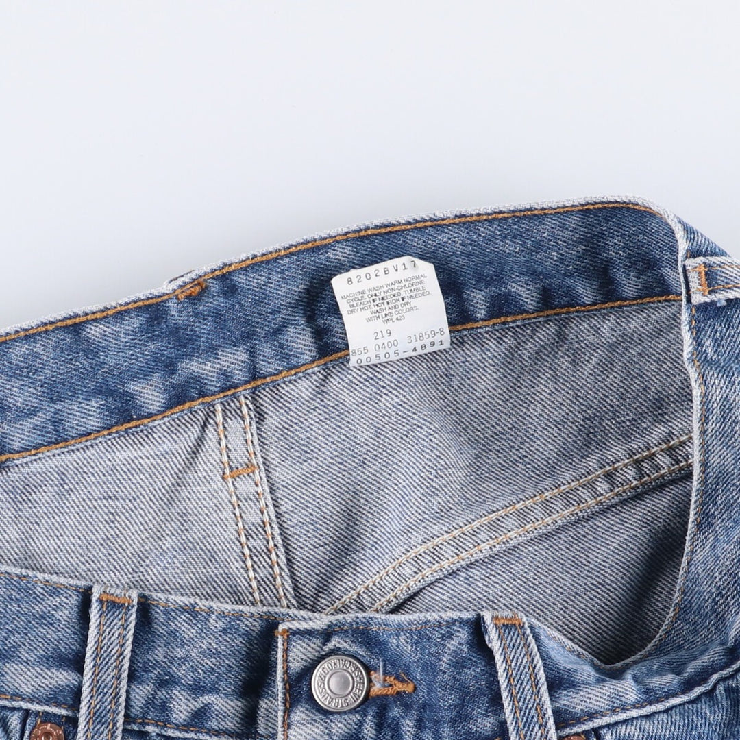 2000'S Levi's 505 tapered denim pants, men's size W34 cotton blue type Vintage Second Hand