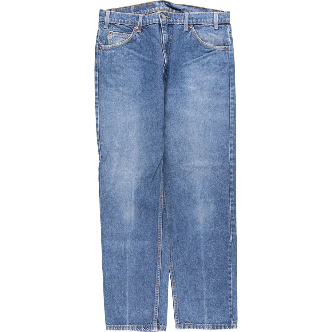 90'S Levi's 505 REGULAR FIT STRAIGHT LEG Orange Tab Tapered Denim Pants Made in USA Men's W34 cotton blue type Vintage Second Hand