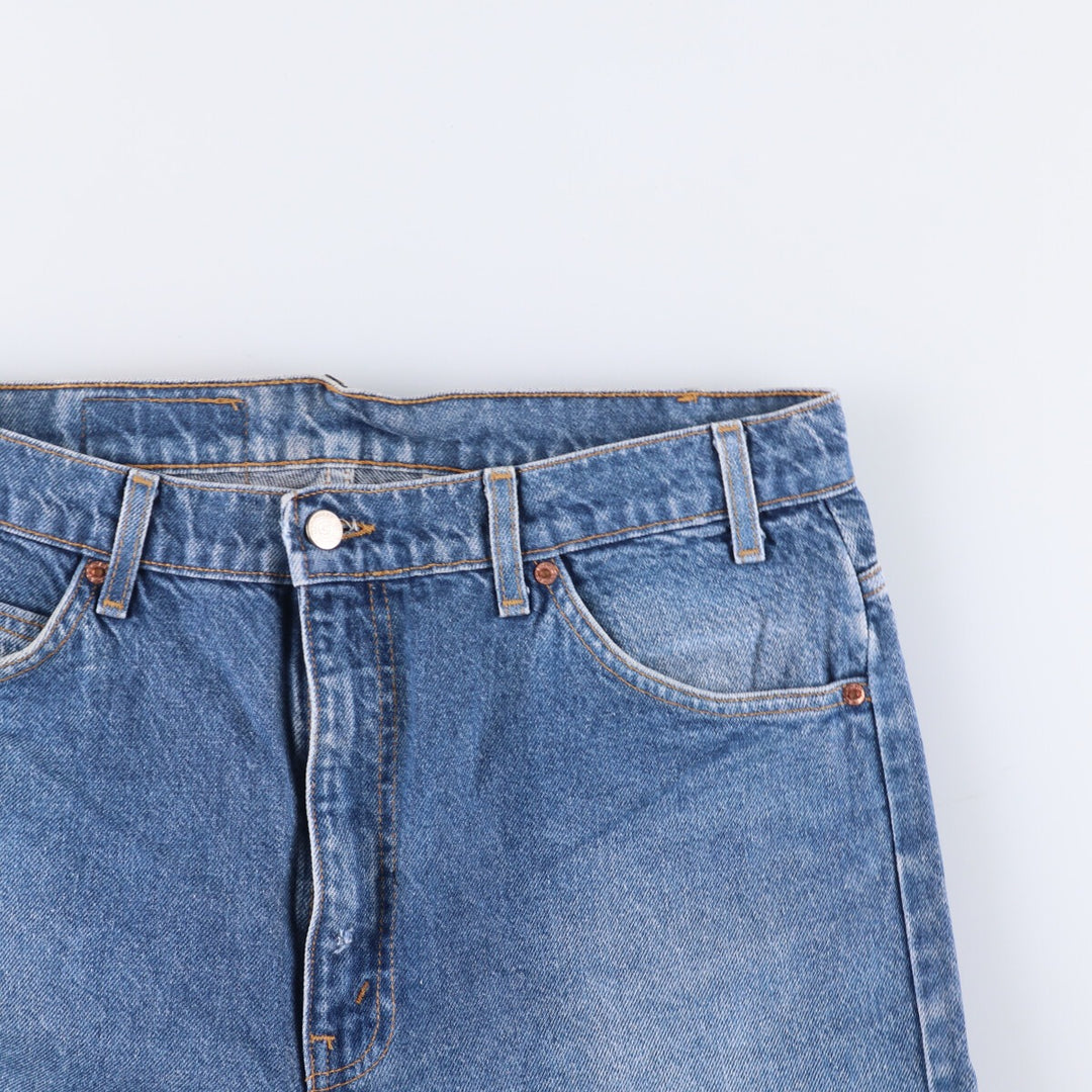 90'S Levi's 505 REGULAR FIT STRAIGHT LEG Orange Tab Tapered Denim Pants Made in USA Men's W34 cotton blue type Vintage Second Hand