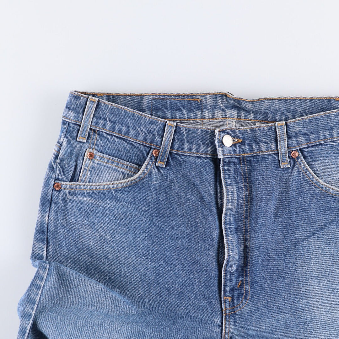 90'S Levi's 505 REGULAR FIT STRAIGHT LEG Orange Tab Tapered Denim Pants Made in USA Men's W34 cotton blue type Vintage Second Hand